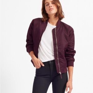 Everlane Bomber Jacket Purple Small